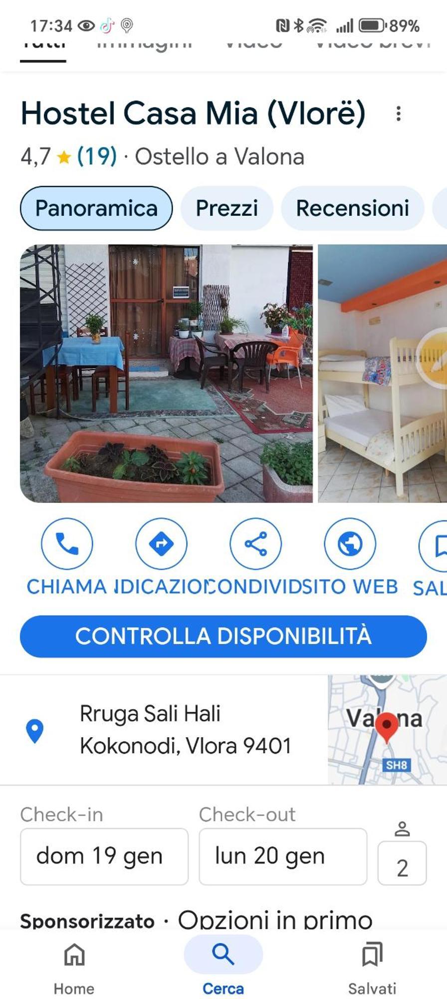 Хостел Casa Mia Влёра Номер фото